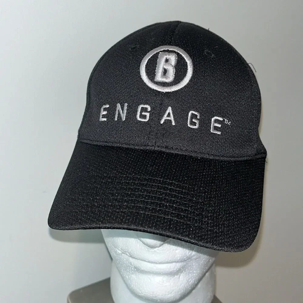 Black Engage Model Bushnell Rifle Scope Hunting Baseball Cap Hat S/M